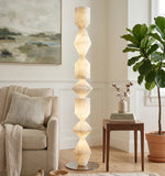 Sculptural Layered Alabaster Floor Lamp — image 5