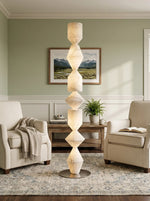 Sculptural Layered Alabaster Floor Lamp — image 10