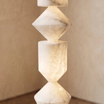 Sculptural Layered Alabaster Floor Lamp — image 12