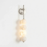 Beaded Aurelle Alabaster Orb Wall Sconce
