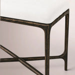 Caloria Fabric Stool — FORGED BRONZE / SNOW WHITE
