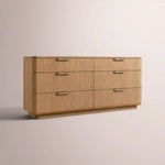 Cavenza 6-Drawer Dresser — NATURAL OAK