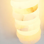 Calla Ribbed Alabaster Wall Sconce