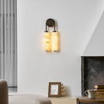 Calla Ribbed Alabaster Wall Sconce