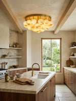Clustered Aurelia Alabaster Globe Ceiling Light