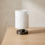 Minimalist Cylindrical Alabaster Table Lamp — image 16