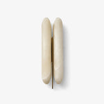 Double Husk Alabaster Wall Sconce