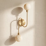 Duvelle Alabaster Two-Globe Wall Sconce