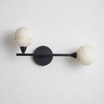 Duvelle Alabaster Two-Globe Wall Sconce