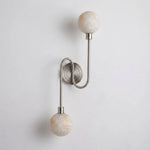 Duvelle Alabaster Two-Globe Wall Sconce