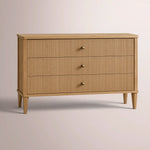 Luvoriel Reeded Closed Nightstand — LIGHT OAK / 38