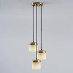 Elin Capped Alabaster Drum Pendant Light