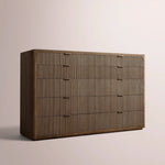 Camora Tall Drawer Dresser — BROWN OAK / 10-DRESSER
