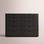 Camora Tall Drawer Dresser — BLACK OAK / 10-DRESSER