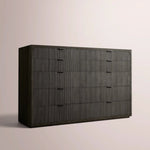 Camora Tall Drawer Dresser — BLACK OAK / 10-DRESSER