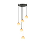 Ellery Alabaster Dome Cluster Chandelier