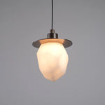 Faceted Alabaster Pendant Light — image 13