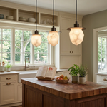 Faceted Alabaster Pendant Light — image 5