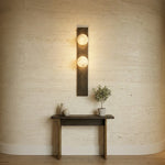 Geo Bar Alabaster Globe Wall Sconce