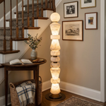 Geometric Alabaster Sculptural Floor Lamp — image 4