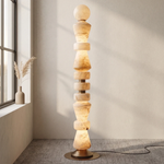 Geometric Alabaster Sculptural Floor Lamp — image 10