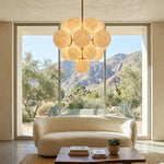 Grape Cluster Alabaster Spherical Chandelier — image 8