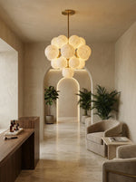 Grape Cluster Alabaster Spherical Chandelier — image 9