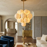 Grape Cluster Alabaster Spherical Chandelier — image 6