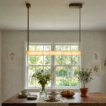 Halia Alabaster Linear Tube Chandelier