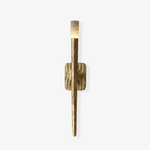 Hammered Torch Alabaster Wall Light