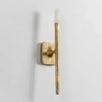 Hammered Torch Alabaster Wall Light