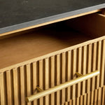Favera Nine-Drawer Dresser — HONEY / BLUESTONE