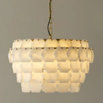 Hexagonal Layered Alabaster Chandelier — image 12