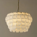 Hexagonal Layered Alabaster Chandelier — image 13