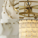 Hexagonal Layered Alabaster Chandelier — image 11