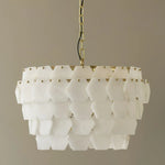 Hexagonal Layered Alabaster Chandelier — image 14