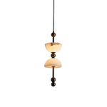 Hourglass Duo Alabaster Pendant Lamp