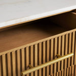 Favera Nine-Drawer Dresser — HONEY / CARRARA