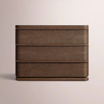 Liromelle Shagreen Closed Nightstand — MOCHA SHAGREEN/BROWN BRUSHED OAK / 32