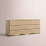 Liromelle Drawer Dresser — GREIGE OAK / 6-Drawer