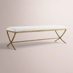 Caloria X-Base Bench — FORGED BRASS / SNOW WHITE