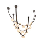 Isolde Draped Arc Alabaster Chandelier