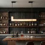 L-Shaped Linear Alabaster Pendant Lamp — image 2