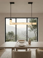 L-Shaped Linear Alabaster Pendant Lamp — image 9