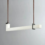 L-Shaped Linear Alabaster Pendant Lamp — image 18
