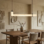 L-Shaped Linear Alabaster Pendant Lamp — image 8