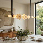 Leather Strap Alabaster Beaded Chandelier — image 5