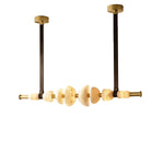 Leather Strap Alabaster Beaded Chandelier — image 9