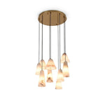 Linnea Tapered Alabaster Cluster Chandelier