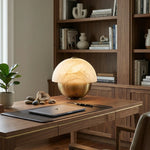 Luna Stone Hemispherical Alabaster Table Lamp — image 5